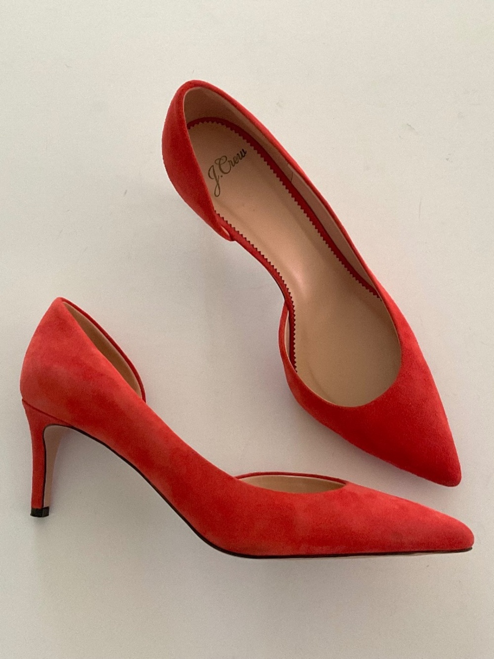 J. CREW Lucie Suede Pumps Made in Italy (Style J8205) Size 8